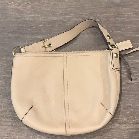 coach cream bag